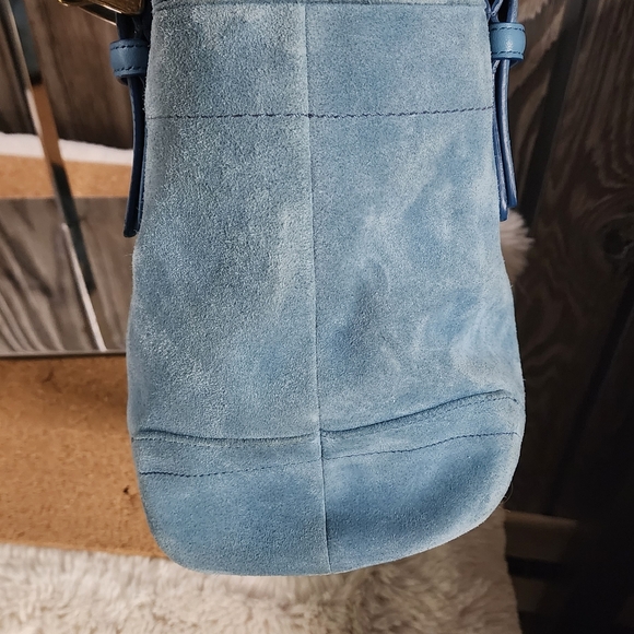 Coach Vintage Blue Suade Soho - Picture 6 of 11